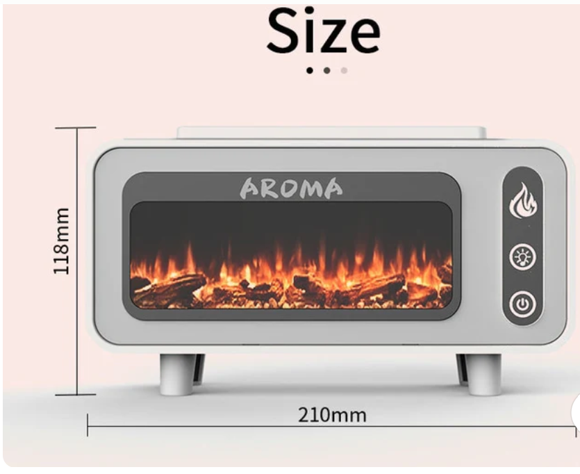 Aroma Fireplace Air Humidifier